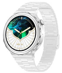 Жіночий розумний годинник Smart Uwatch Diamond White