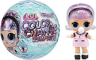 Ігровий набір з лялькою LOL Glitter Color Change DOLL - ЛОЛ Гліттер Колор (Куля Сюрприз) 585299