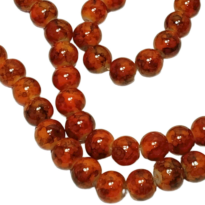 Намистини 8 мм Нитка близько 80 см для Біжутерії Світло-коричневі, тон 167, Фурнітура для Прикрас Рукоділля, фото 1