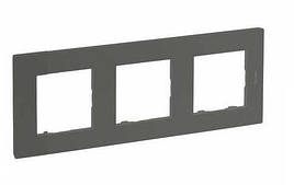 NILOE STEP Рамка 3-постова, колір Сталь