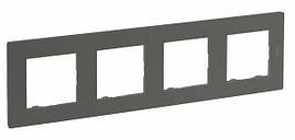 NILOE STEP Рамка 4-постова, колір Сталь