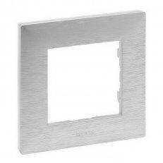 NILOE STEP Рамка 1-постова, колір Фактурний алюміній, фото 1
