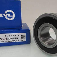Підшипник роликовий 3306 2RS ZVL (30*72*30.2) радіально-упорний