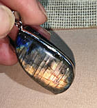 Великий кулон із пурпурним лабрадором "Літній бриз", фото 5