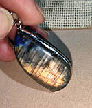 Великий кулон із пурпурним лабрадором "Літній бриз", фото 9