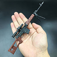 Снайперская винтовка СВД пластмассовая Сборная модель оружия масштаб 1:6