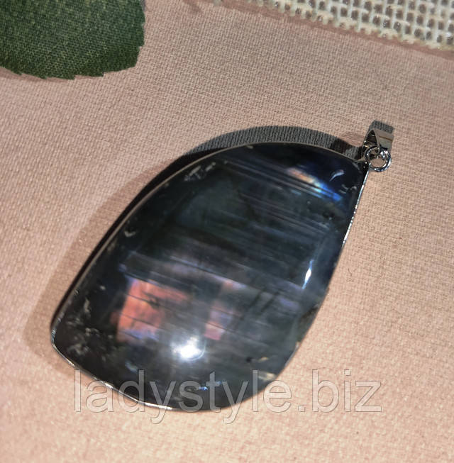 кулон подвеска с пурпурным лабрадоритом от студии LadyStyle.Biz украшения с агатом, натуральный агат купить, лабрадор кулон подвеска кольцо, перстень для девушки