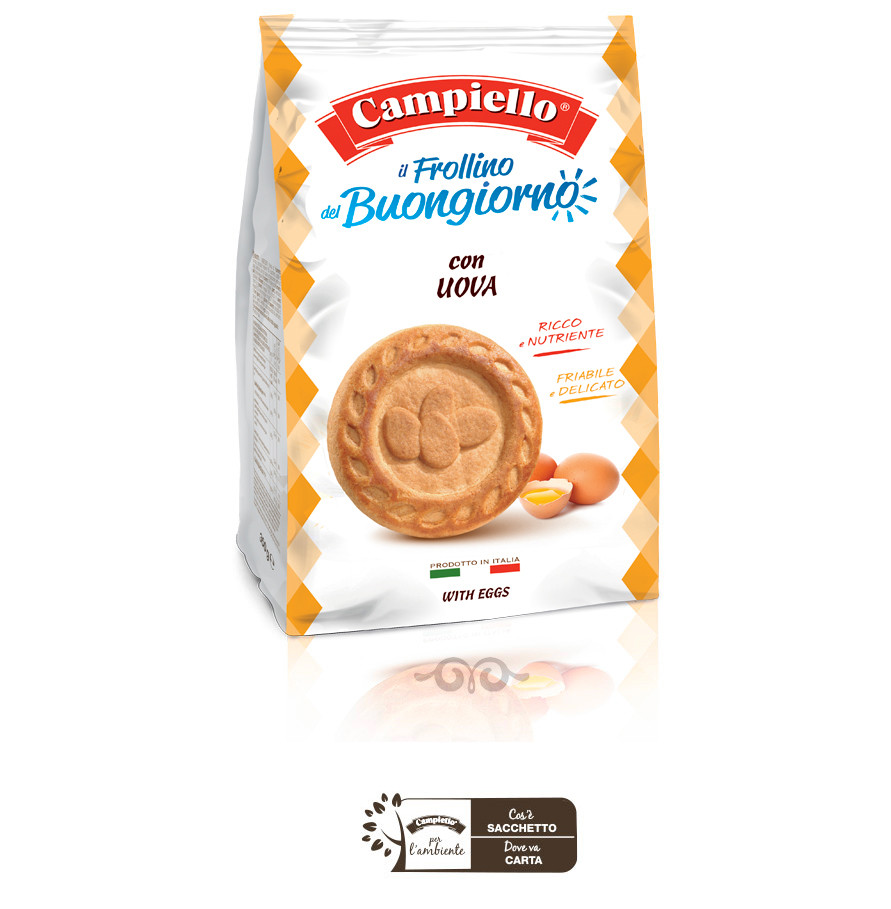 Печиво Campiello il Frollino del Buongiorno con Uova 350 гр. Італія