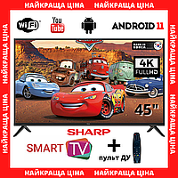Телевизор Sharp 45" Smart-TV/Full HD/DVB-T2/USB Android 13.0 + пульт ДУ