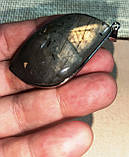 Великий кулон із пурпурним лабрадором "Осінній вальс", фото 7