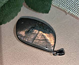 Великий кулон із пурпурним лабрадором "Осінній вальс", фото 8