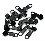 Бігунок Тип 5 для спіральної блискавки чорний, фото 2