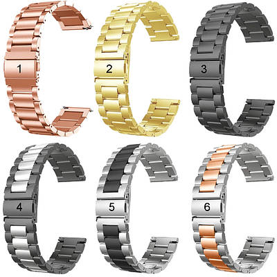 Браслет (3 ланки) ремінець для amazfit gtr 47mm / gtr 2 / 2e / 3 pro / gtr 4 / pace / stratos