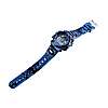 Дитячий спортивний наручний годинник Skmei 1547 Kids (секундомір, будильник) Синій камуфляж, фото 3