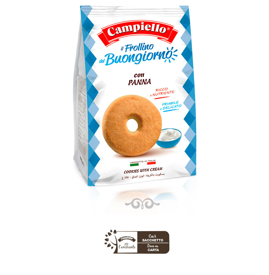 Печиво Campiello il Frollino del Buongiorno con Panna 350 гр. Італія