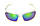Окуляри захисні Swag Chill'n (G-Tech™ green), дзеркальні синьо-зелені, фото 2