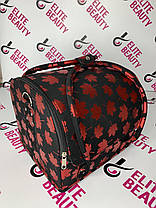 Містка валіза для косметики чорна, фото 3