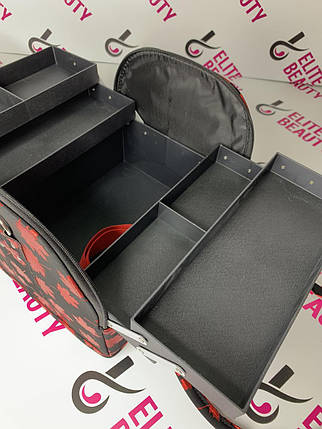 Містка валіза для косметики чорна, фото 1