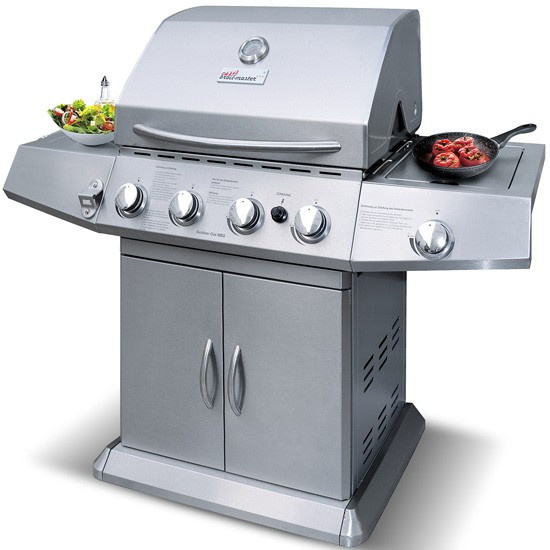 Гриль барбекю газовий Broil-master BBQ 15,2 kw 4+1Silver