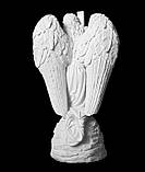 Меморіальна скульптура. Статуя Ангел на могилу 175 см з литого каменю, фото 3