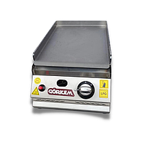 Професійна поверхня газова для смаження гладка з нержавійки 30 см "GORKEM РG30N" Туреччина