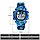 Дитячий наручний годинник Skmei 1547 Kids Світло-синій камуфляж, фото 4