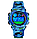 Дитячий наручний годинник Skmei 1547 Kids Світло-синій камуфляж, фото 3