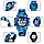 Дитячий наручний годинник Skmei 1547 Kids Світло-синій камуфляж, фото 6