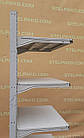 Торгові односторонні (пристінні) стелажі «Інтрак» 210х65 см., світло-сірий, Б/у, фото 8
