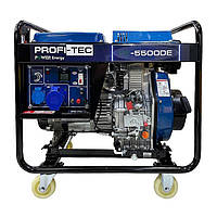 Генератор дизельный PROFI-TEC PE-5500DE (5,0-5,5кВт) (электростартер)