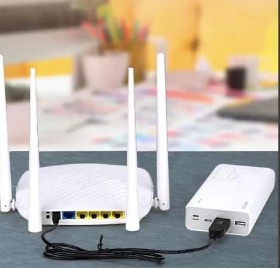 Кабель Питания для Роутера USB-DC от Повербанка (5,5×2,5 Мм) 5-12V ...