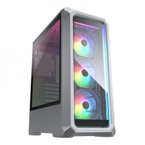 Корпус Cougar Archon 2 RGB (White),  панель з шліфованого алюмінію, RGB підсвічування, загартоване скло (код