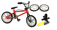 Новинка! Фингербайк металлический в блистере, велосипед для пальцев со сменными колесами.