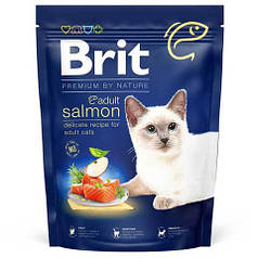 ТЕРМІН 02.2025!!! Сухий корм для кішок Brit Premium by Nature Cat Adult Salmon з лососем 1.5 кг
