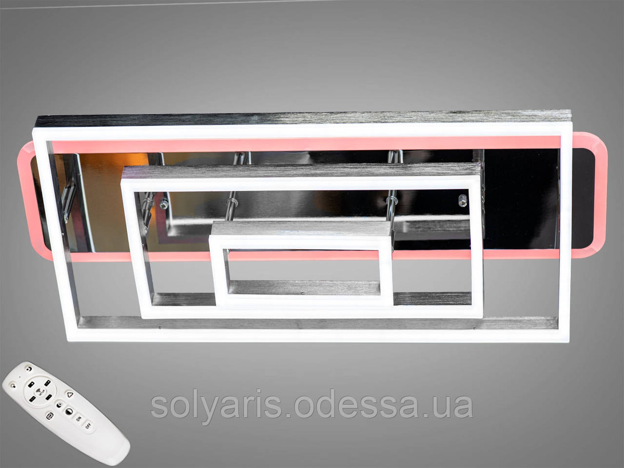 Стельова світлодіодна люстра з діммером 125W 227007NEW LED 3color dimmer:, фото 1