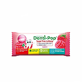 Льодяник Denti Pop без цукру з ксилітом (малина) 1 шт