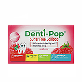 Льодяник Denti Pop без цукру з ксилітом (малина) 40 шт