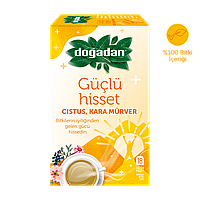 Придатен до 28.09.25! Трав'яний чай тонізуючий для бадьорості та сили з шавлією та ехінацеєю Doğadan 18 пакетиків Grida