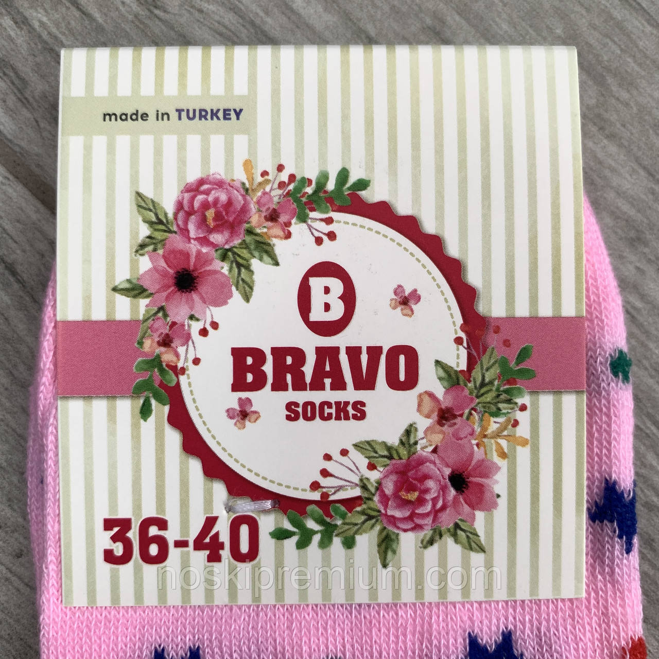 Носки женские демисезонные хлопок Bravo Socks, Турция, размер 36-40, ассорти, 08478 - фото 4 - id-p1743741099