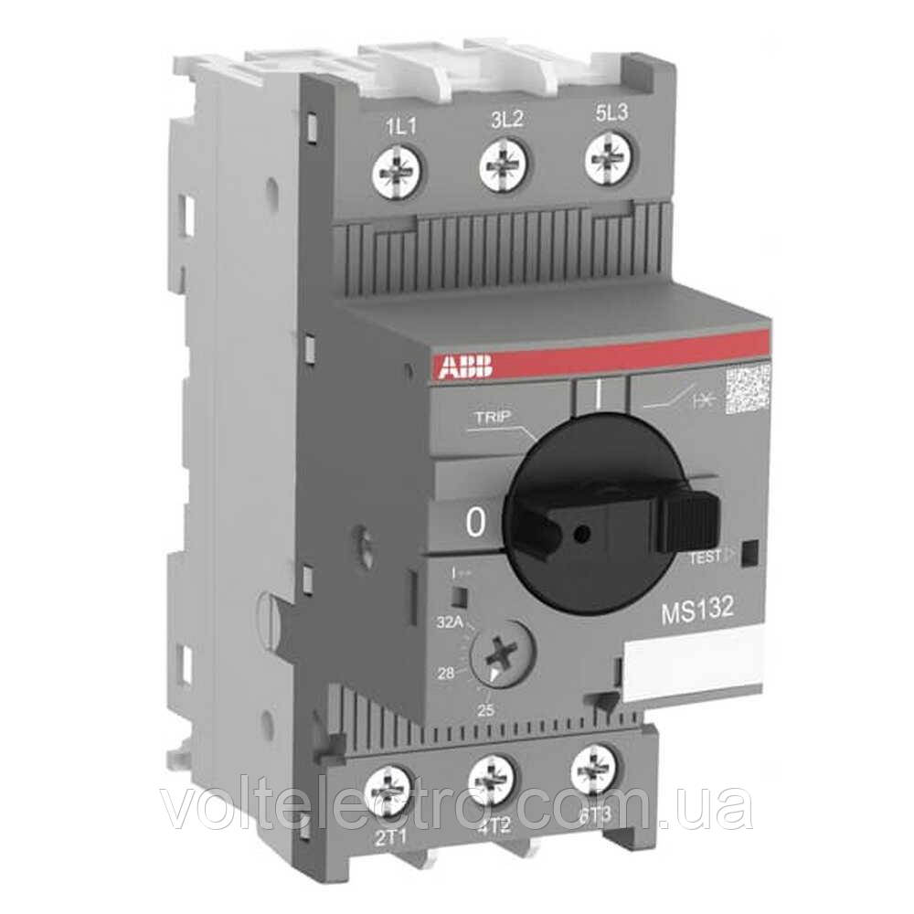 Автомат захисту і ручного пуску електродвигунів ABB MS116-6,3 2.2 кВт, фото 1