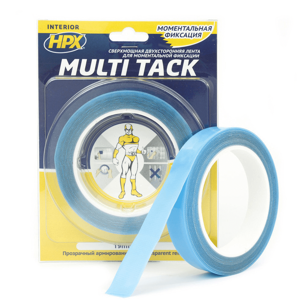 HPX стрічка 2-стр.MULTI TACK.19 мм*5м проз.MTT1905