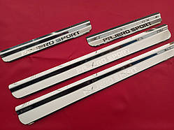 Накладки на пороги MITSUBISHI PAJERO SPORT 2008-2016