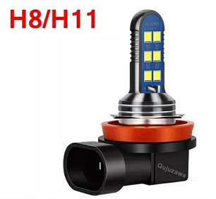 Світлодіодна лампа LED H11/H8 12SMD 3535 800 лм 6 Вт (ціна за 1 секунд) 12/24 Вольт, фото 2