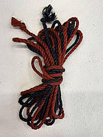 Веревка джут для Шибари 6мм 8м Красно-Синяя  Shibari Rope 6 mm 8m Jute