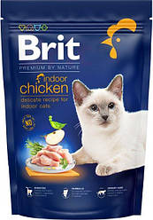 ТЕРМІН 08.25!!!  Сухий корм для кішок Brit Premium by Nature Cat Indoor з куркою 1.5 кг