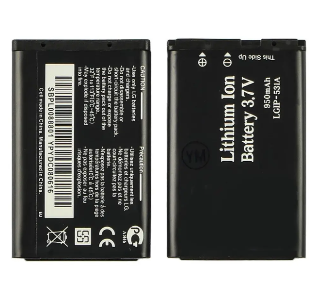 Акумулятор LG T370 / LGIP-531A, 950 mAh AAAA Original PRC