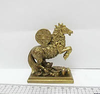 Сувенир керамический фигурка "Лошадь с монетами"