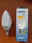 Лампа Lemanso світлодіодна 4,2W 4500К,6500К Е14 380Lm свічка LM321