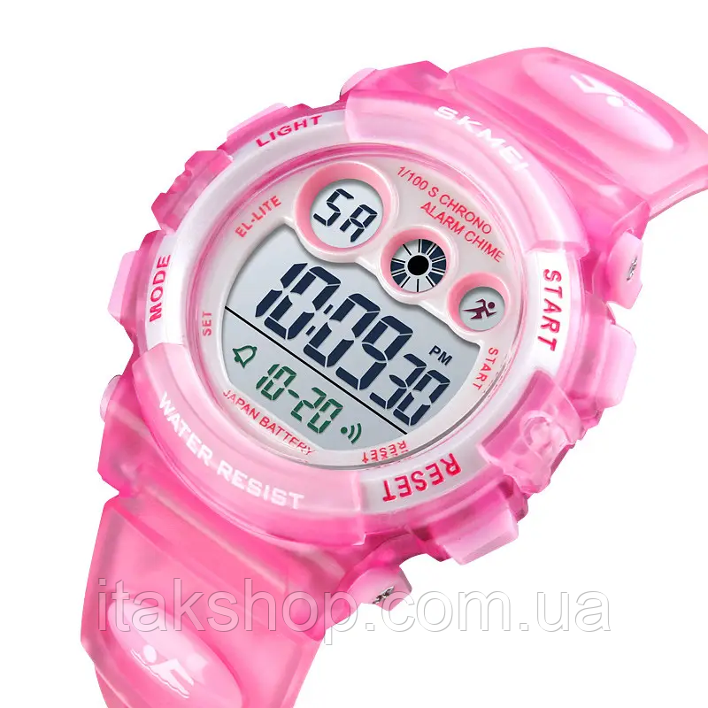Дитячий наручний спортивний годинник Skmei 1451 Рожевий