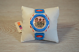 Дитячий наручний спортивний годинник Skmei 1451 Білий з блакитним, фото 3